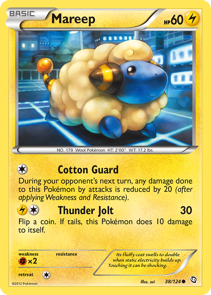Mareep (38/124) [Black &amp; White: Dragons Exalted] 