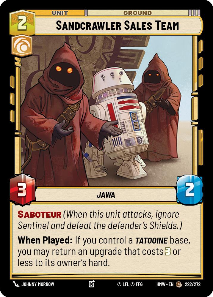 Sandcrawler Sales Team (222/272) (222/272) [Homeworlds]