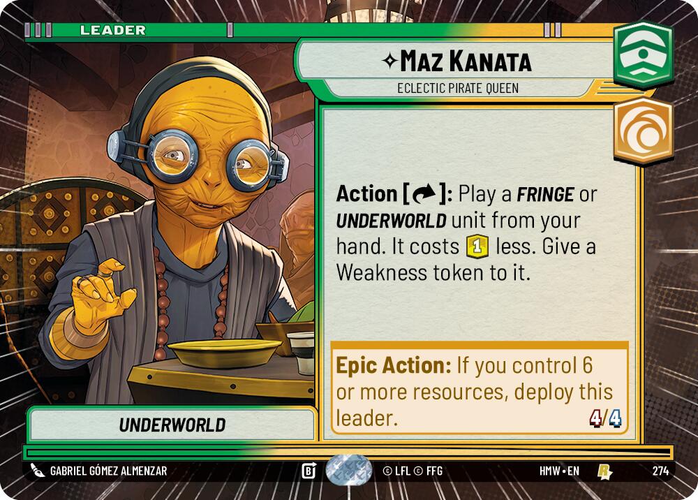 Maz Kanata - Eclectic Pirate Queen (274) (Hyperspace) (274) [Homeworlds]