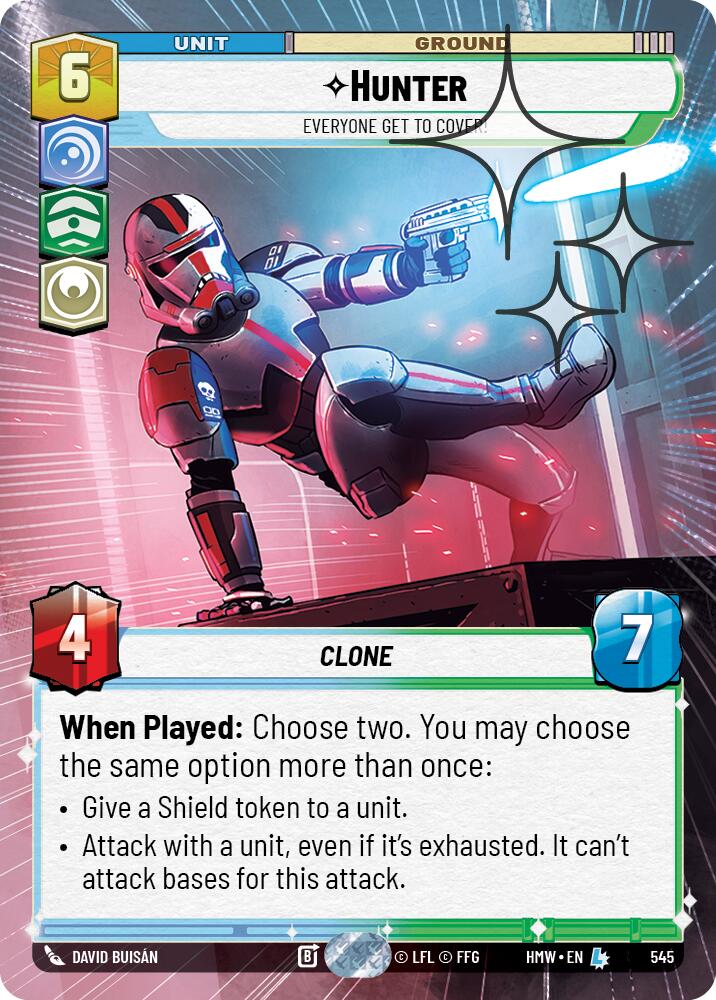 Hunter - Everyone Get to Cover! (545) (Hyperspace Foil) (545) [Homeworlds]