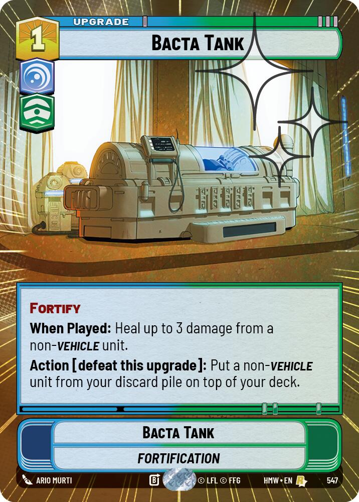 Bacta Tank (547) (Hyperspace Foil) (547) [Homeworlds]