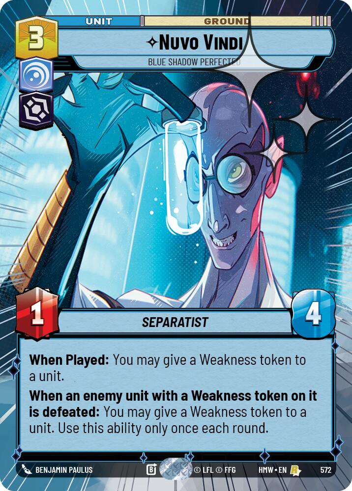 Nuvo Vindi - Blue Shadow Perfected (572) (Hyperspace Foil) (572) [Homeworlds]