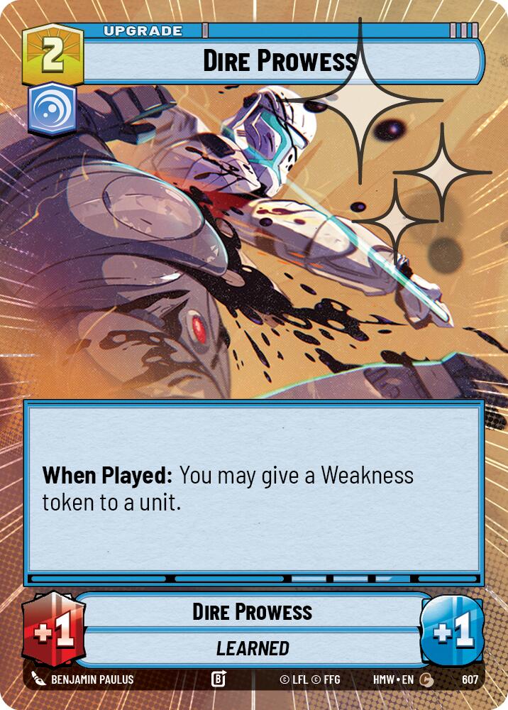 Dire Prowess (607) (Hyperspace Foil) (607) [Homeworlds]