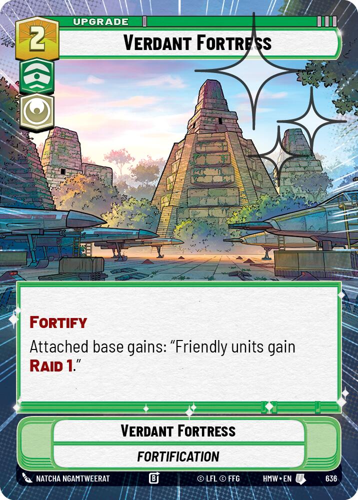 Verdant Fortress (636) (Hyperspace Foil) (636) [Homeworlds]