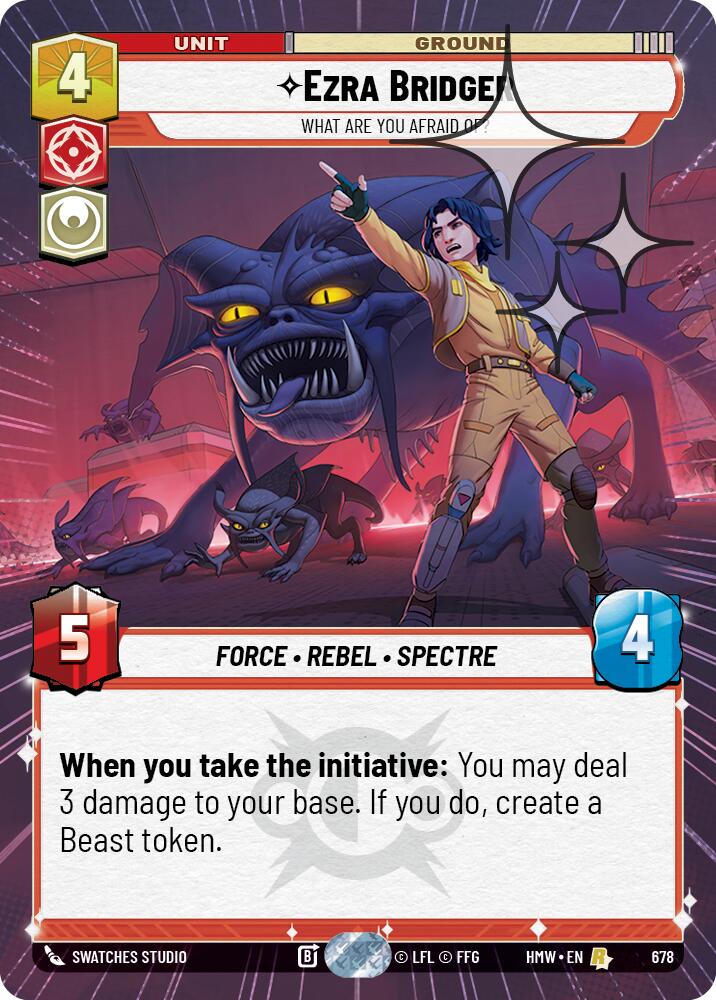 Ezra Bridger - What Are You Afraid Of? (678) (Hyperspace Foil) (678) [Homeworlds]