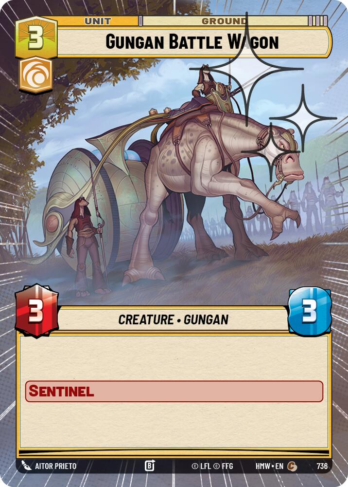 Gungan Battle Wagon (736) (Hyperspace Foil) (736) [Homeworlds]