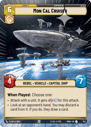 Mon Cal Cruiser (742) (Hyperspace Foil) (742) [Homeworlds]