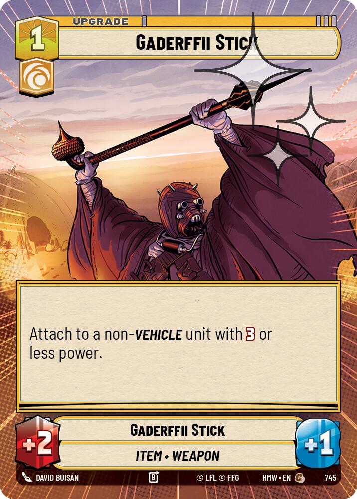 Gaderffii Stick (745) (Hyperspace Foil) (745) [Homeworlds]