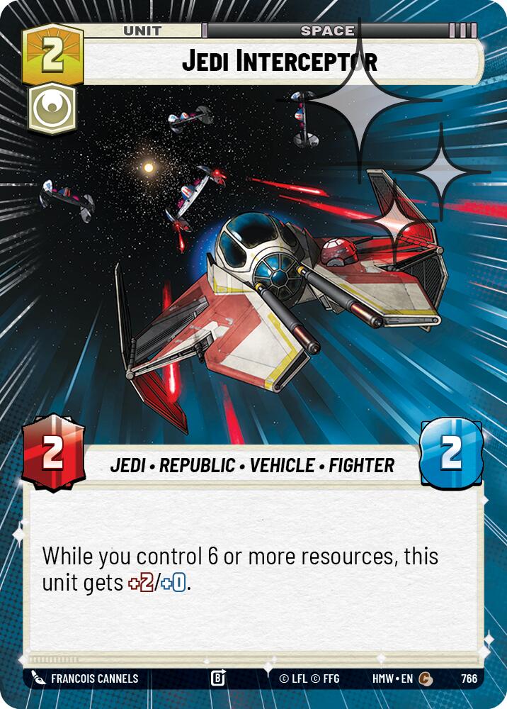 Jedi Interceptor (766) (Hyperspace Foil) (766) [Homeworlds]