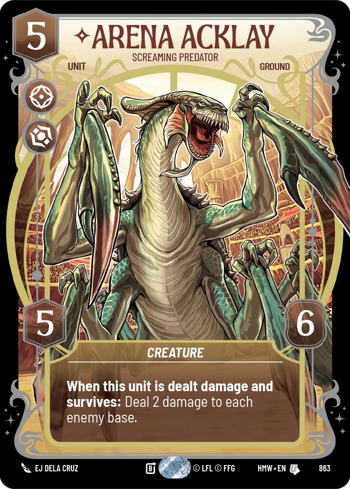 Arena Acklay - Screaming Predator (863) (Prestige Foil) (863) [Homeworlds]