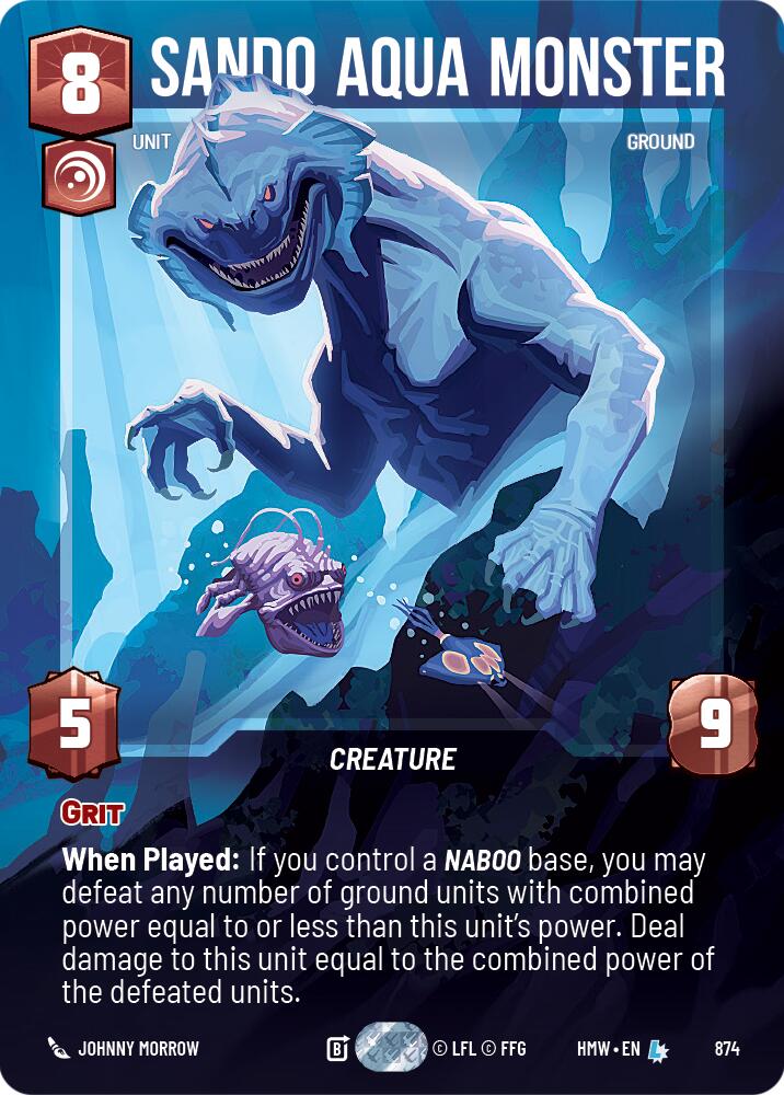 Sando Aqua Monster (874) (Prestige Foil) (874) [Homeworlds]