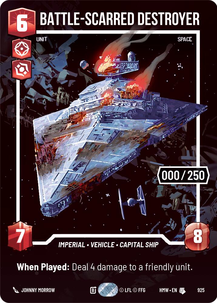 Battle-Scarred Destroyer (925) (Serialized) (925) [Homeworlds]