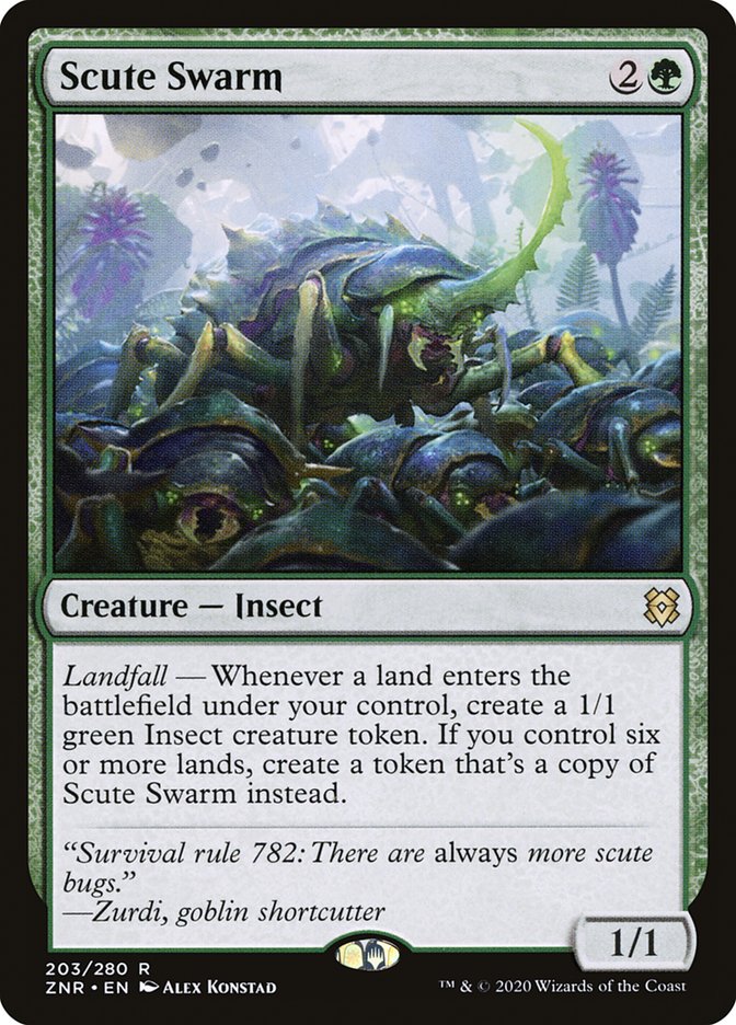 Scute Swarm [Zendikar Rising] 