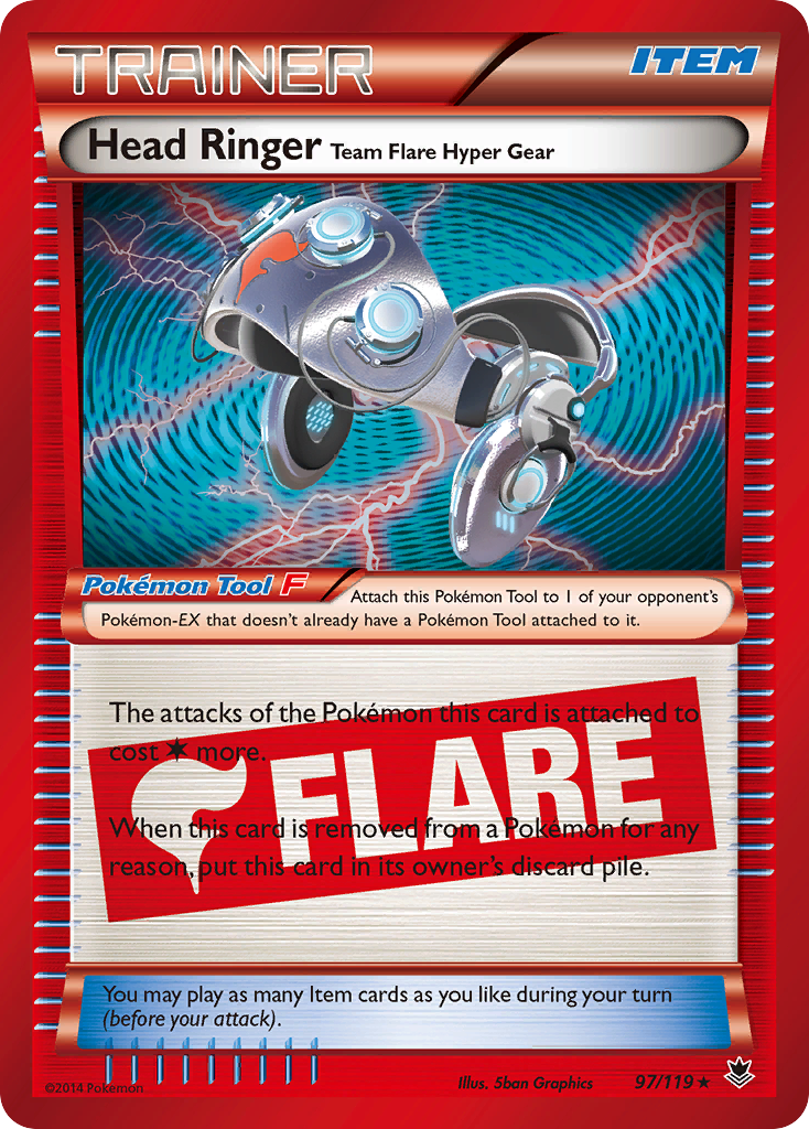 Head Ringer Team Flare Hyper Gear (97/119) [XY: Phantom Forces]