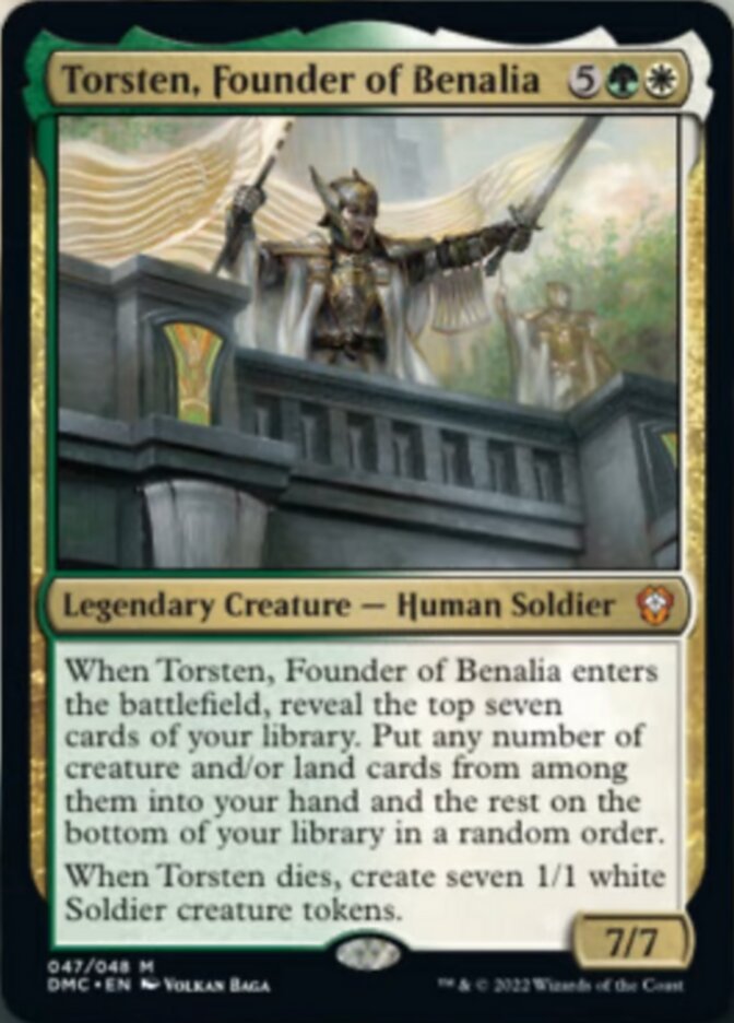 Torsten, Founder of Benalia [Dominaria United Commander] 