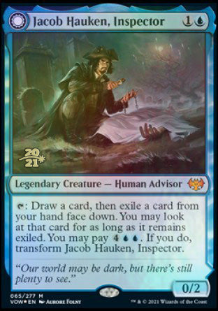 Jacob Hauken, Inspector // Hauken's Insight [Innistrad: Crimson Vow Prerelease Promos] 