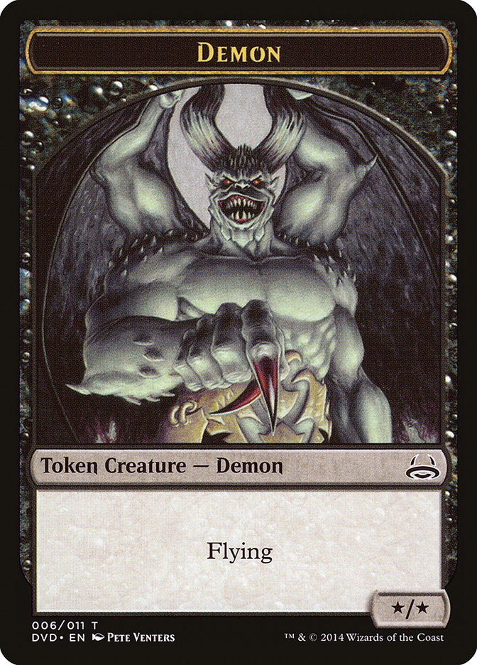 Demon Token (Divine vs. Demonic) [Duel Decks Anthology Tokens] 