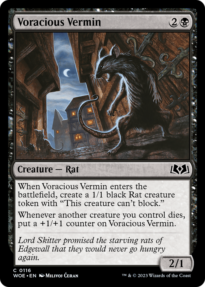 Voracious Vermin [Wilds of Eldraine] 