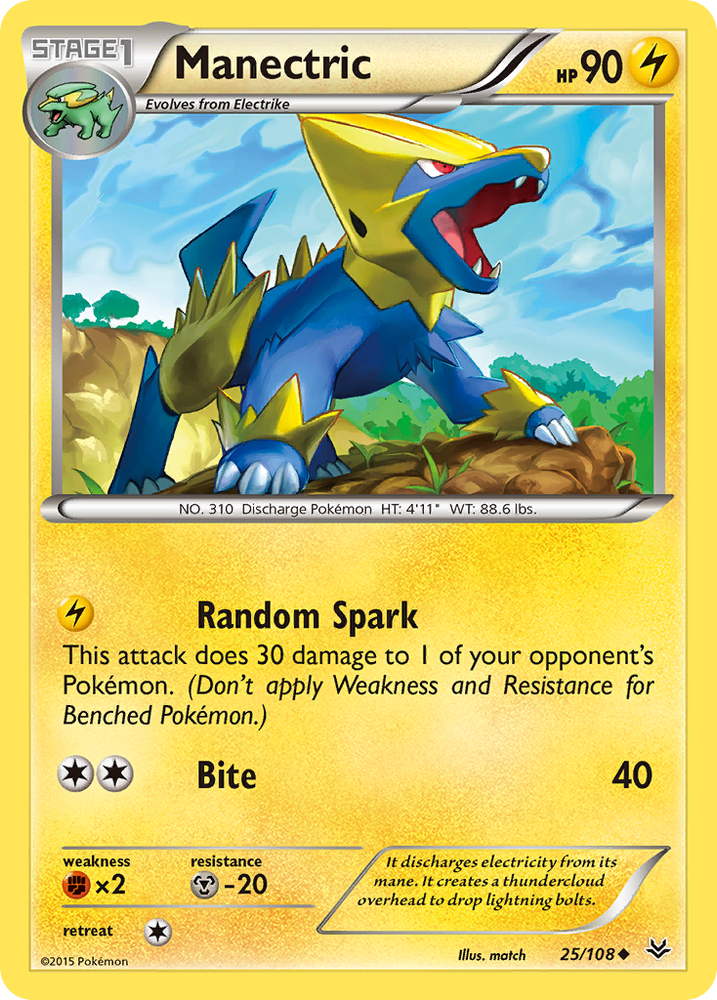 Manectric (25/108) [XY: Roaring Skies] 