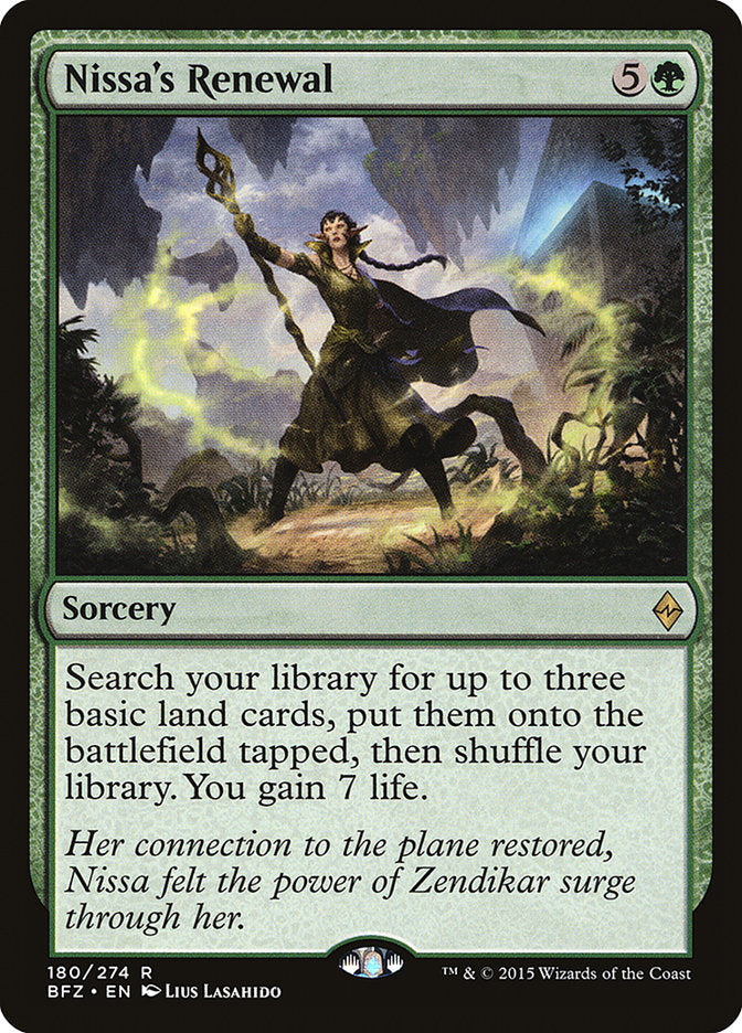 Nissa's Renewal [Battle for Zendikar] 