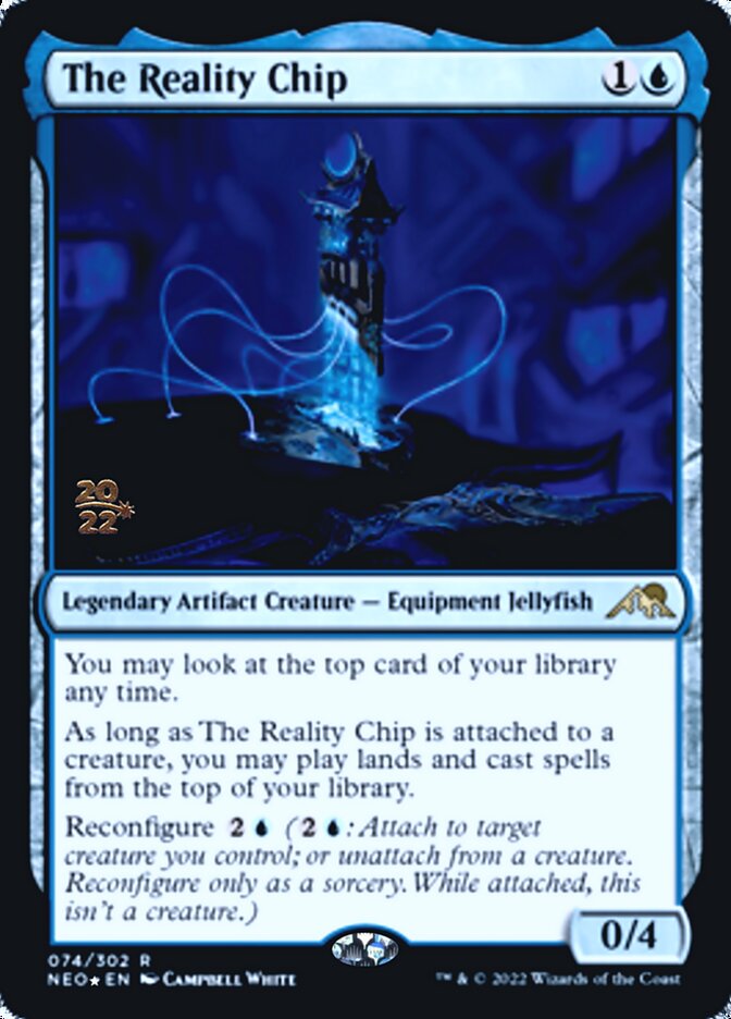 The Reality Chip [Kamigawa: Neon Dynasty Prerelease Promos] 