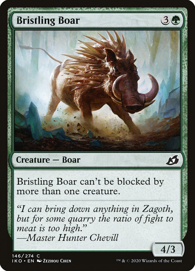 Bristling Boar [Ikoria: Lair of Behemoths] 