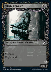 Shady Traveler // Stalking Predator (Showcase Equinox) [Innistrad: Midnight Hunt] 