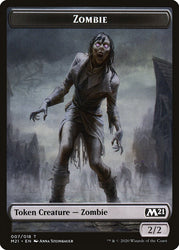 Weird // Zombie Double-Sided Token [Core Set 2021 Tokens] 