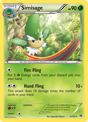 Simisage (6/162) [XY: BREAKthrough] 