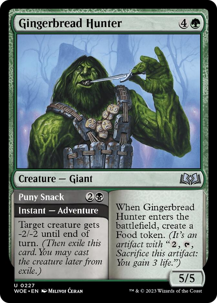 Gingerbread Hunter // Puny Snack [Wilds of Eldraine] 