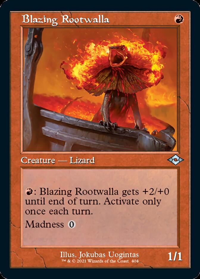 Blazing Rootwalla (Retro Foil Etched) [Modern Horizons 2] 