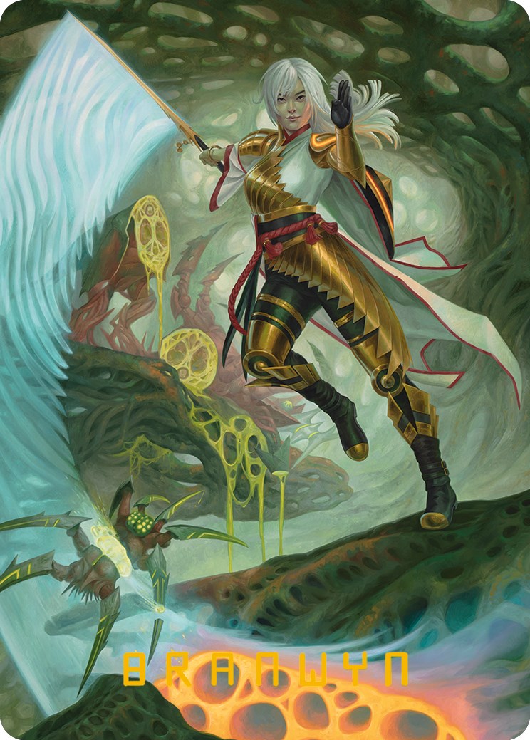 The Eternal Wanderer Art Card (Gold-Stamped Signature) [Phyrexia: All Will Be One Art Series] 