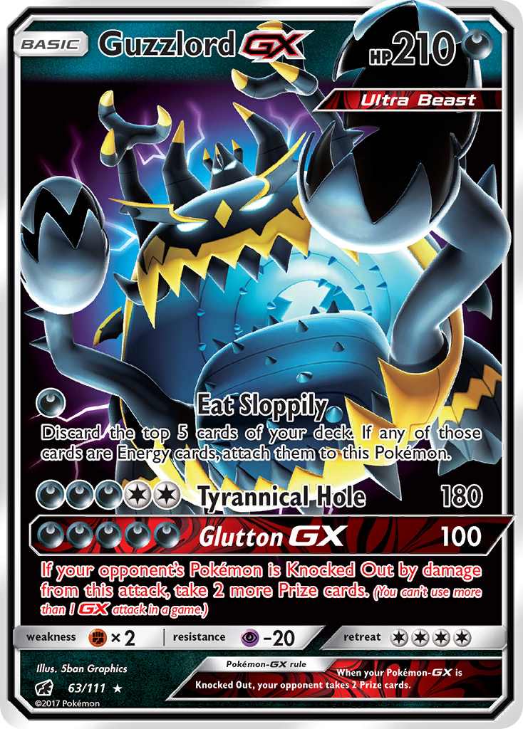 Guzzlord GX (63/111) [Sun & Moon: Crimson Invasion] 