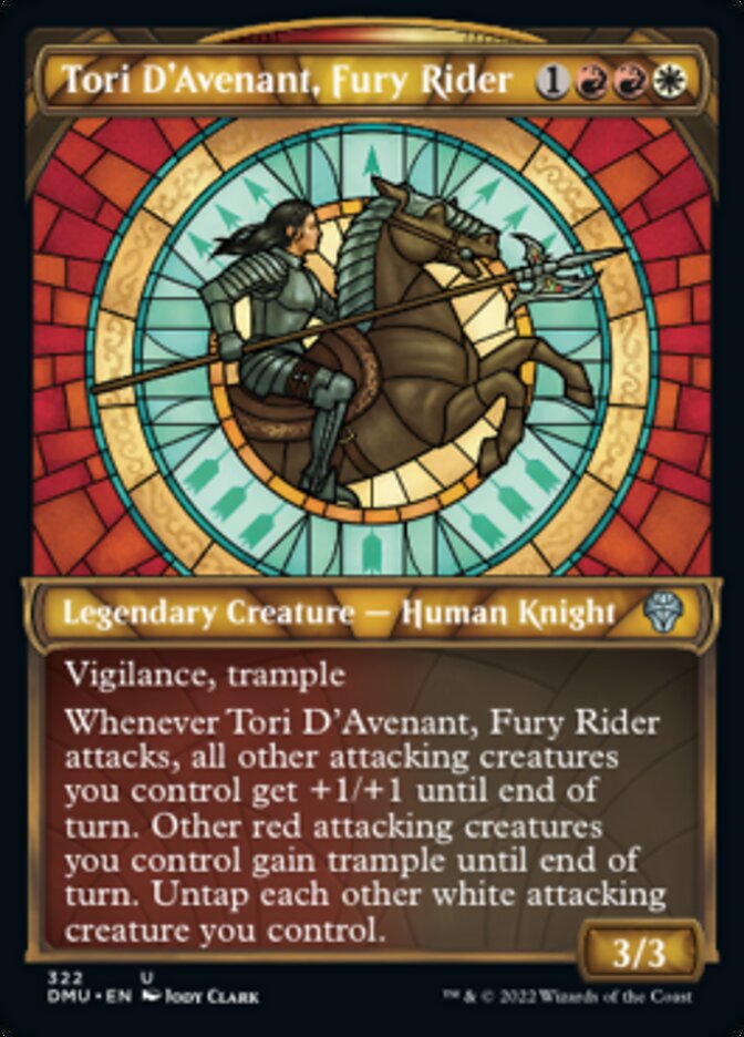 Tori D'Avenant, Fury Rider (Showcase) [Dominaria United] 