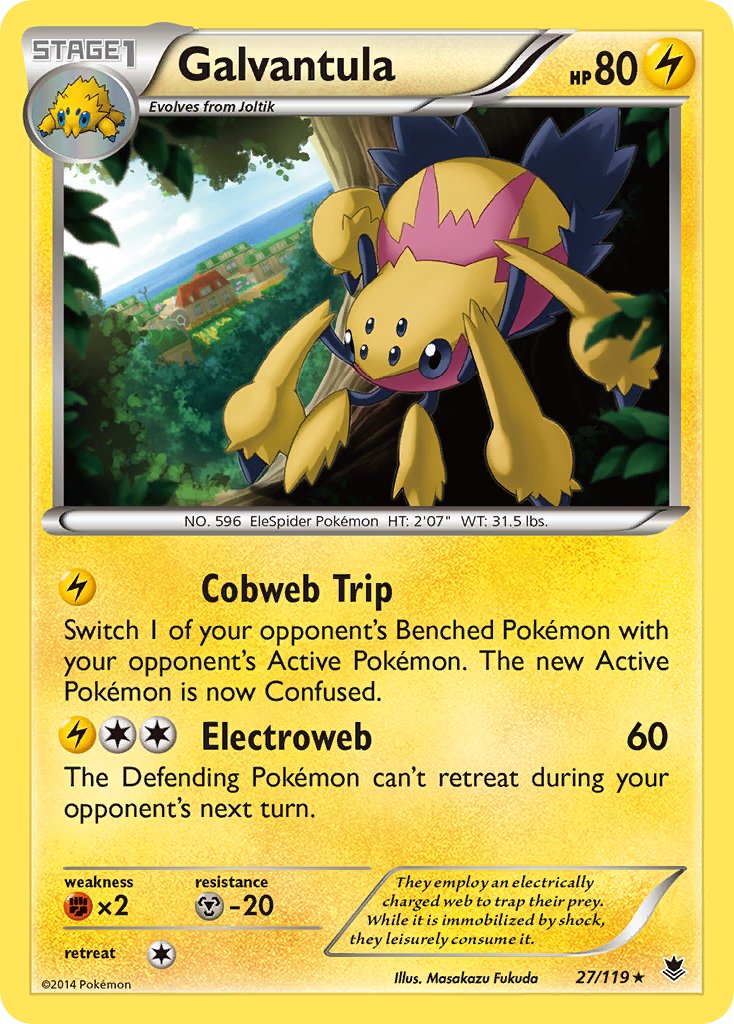 Galvantula(27/119) (Theme Deck Exclusive) [XY: Phantom Forces] 