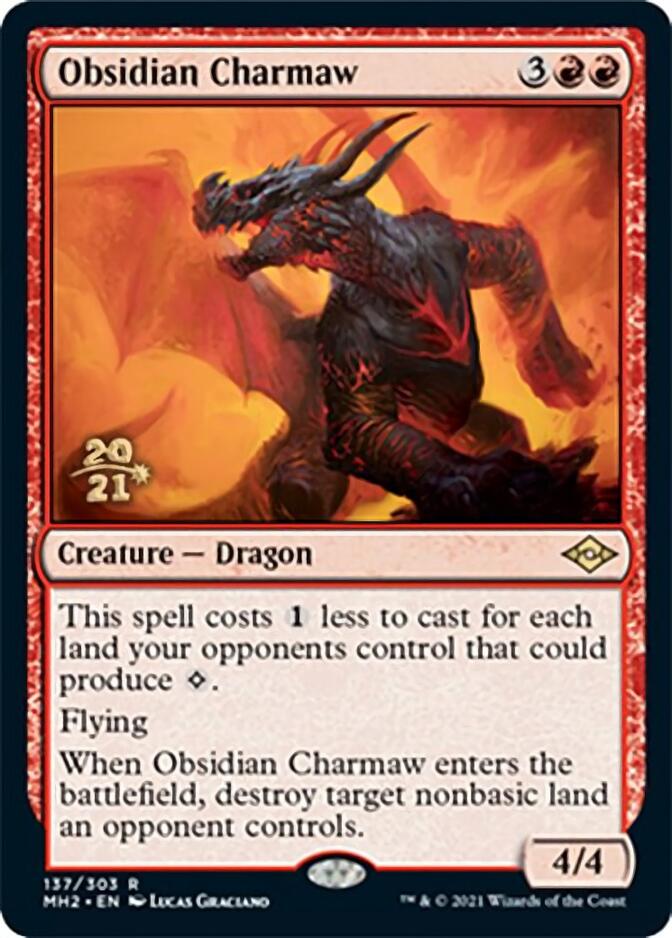 Obsidian Charmaw [Modern Horizons 2 Prerelease Promos] 