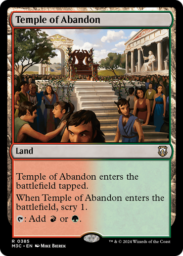 Temple of Abandon (Ripple Foil) [Modern Horizons 3 Commander] 