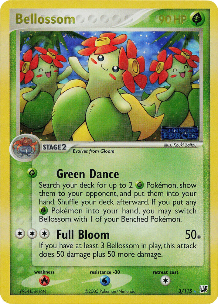 Bellossom (3/115) (Stamped) [EX: Unseen Forces] 