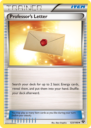 Professor's Letter (123/146) [XY: Base Set] 