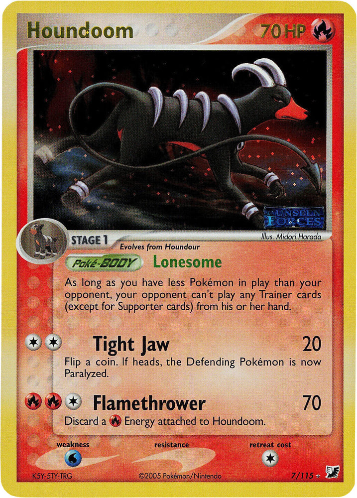 Houndoom (7/115) (Stamped) [EX: Unseen Forces] 