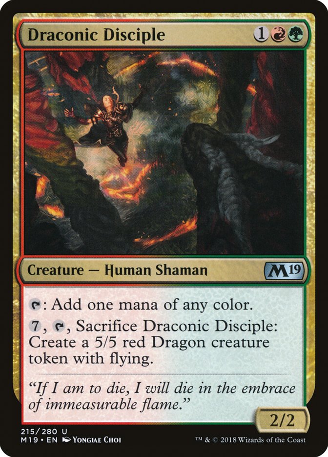 Draconic Disciple [Core Set 2019] 