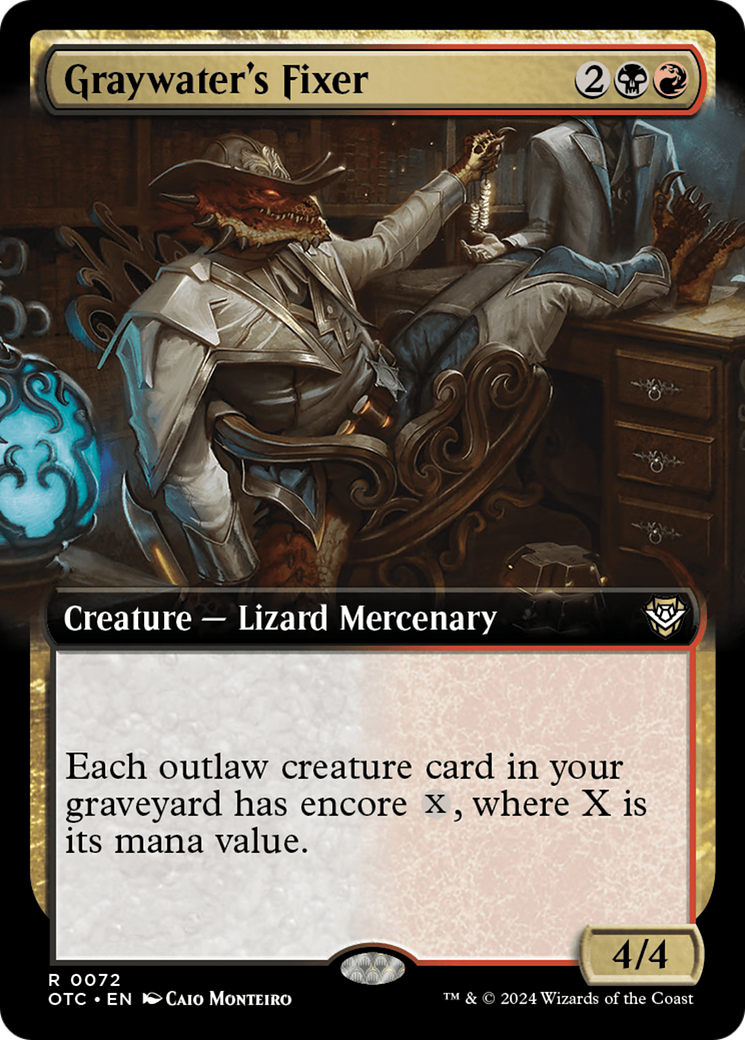 Graywater's Fixer (Extended Art) [Outlaws of Thunder Junction Commander] 