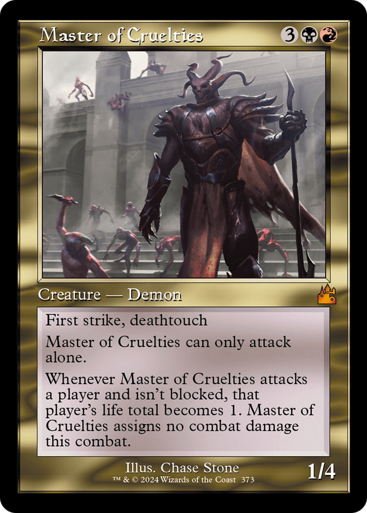 Master of Cruelties (Retro Frame) [Ravnica Remastered] 