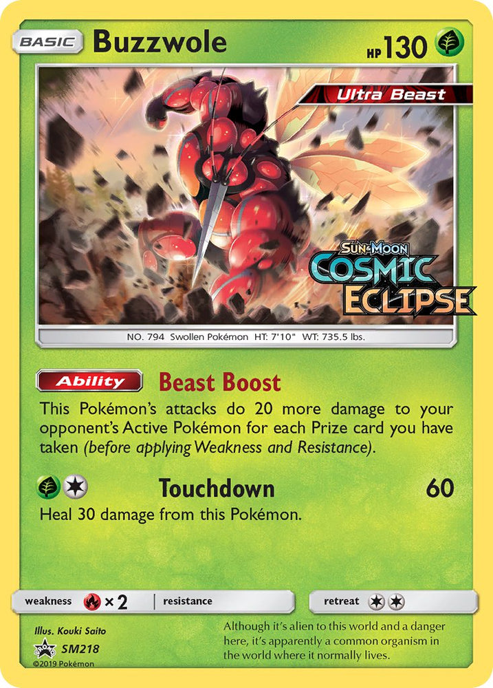 Buzzwole (SM218) [Sun &amp; Moon: Black Star Promos] 