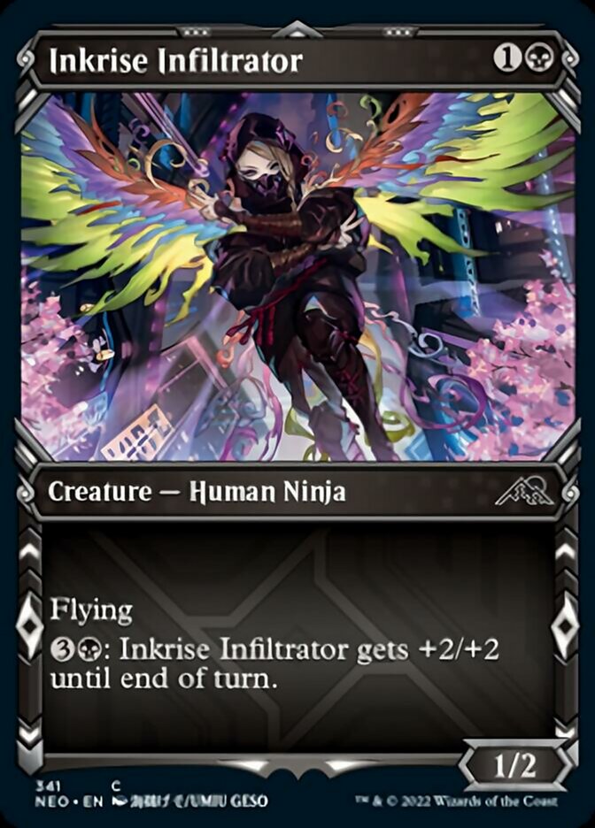 Inkrise Infiltrator (Showcase Ninja) [Kamigawa: Neon Dynasty] 