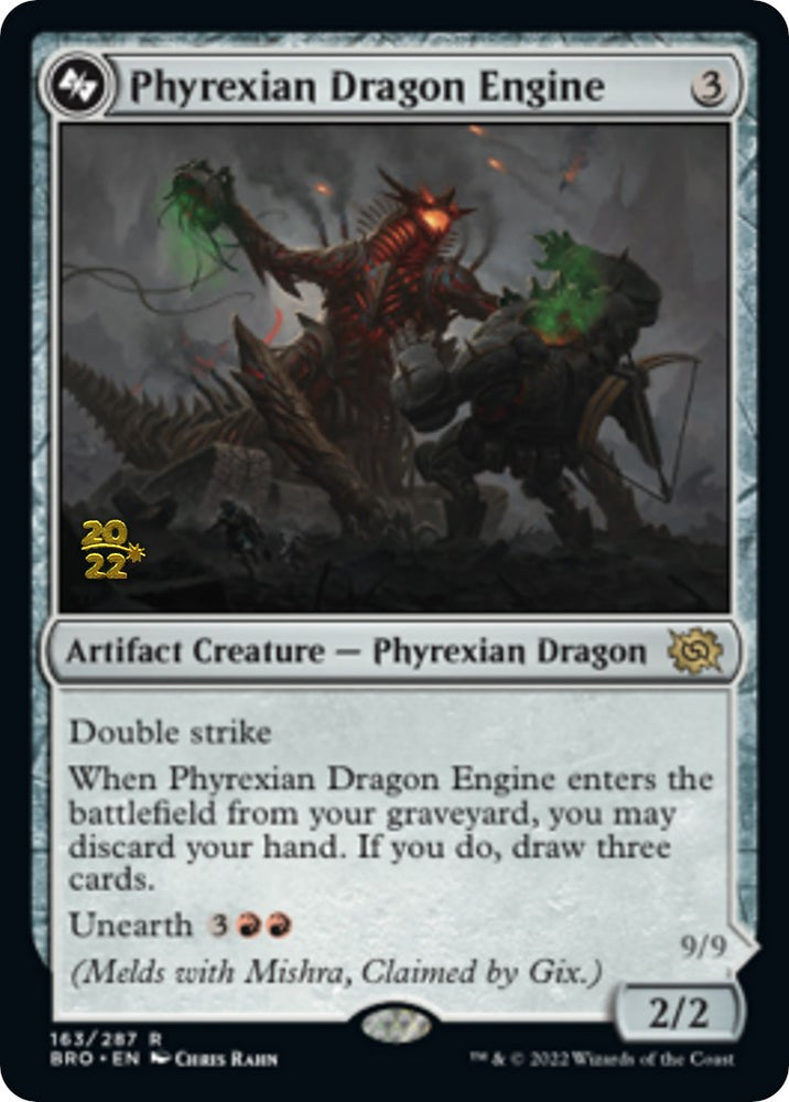 Phyrexian Dragon Engine [The Brothers' War Prerelease Promos] 