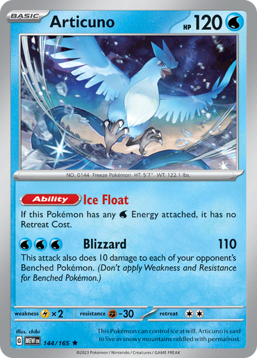 Articuno (144/165) [Scarlet & Violet 151]