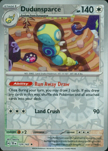 Dudunsparce (129/162) [Scarlet & Violet: Temporal Forces]