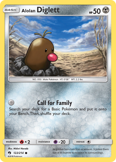 Alolan Diglett (122/214) [Sun &amp; Moon: Lost Thunder] 