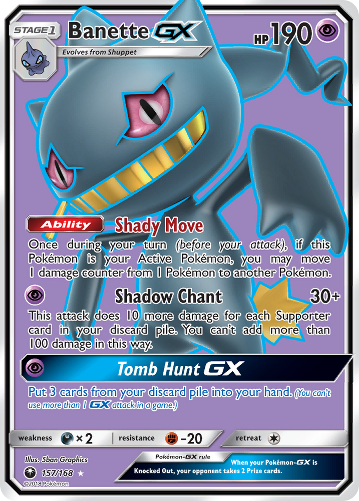 Banette GX (157/168) [Sun &amp; Moon: Celestial Storm] 